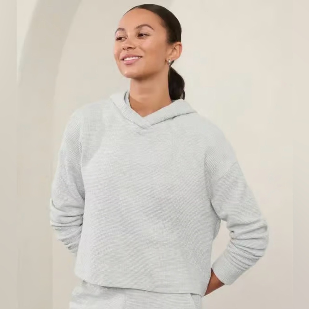 Athleta Coaster Waffle Hoodie Sz M